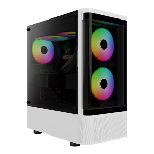 Gamdias TALOS E3 CG WH Mid Tower ARGB Case